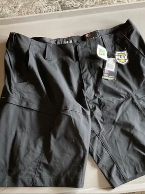 5.11 Tactical Black Men's Hybrid Flex-Tac Shorts